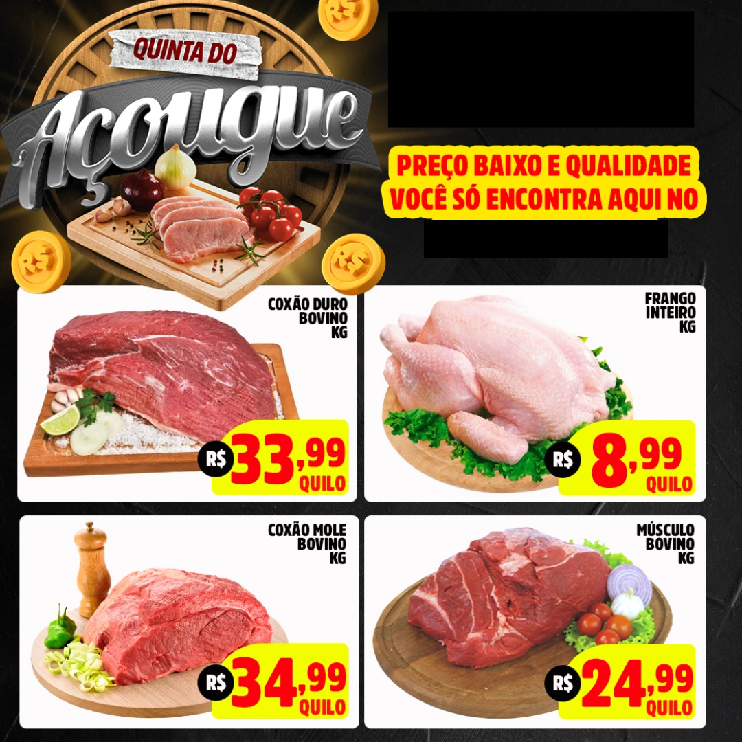 Template Canva para açougue — genérico
