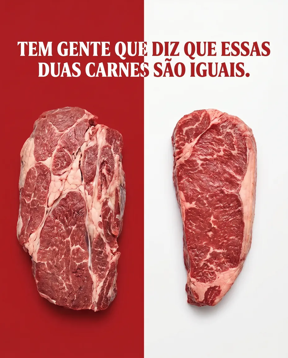 Arte profissional para açougue gerada pela FARM — exemplo 10