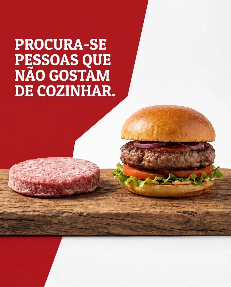 Arte profissional para açougue gerada pela FARM — exemplo 3