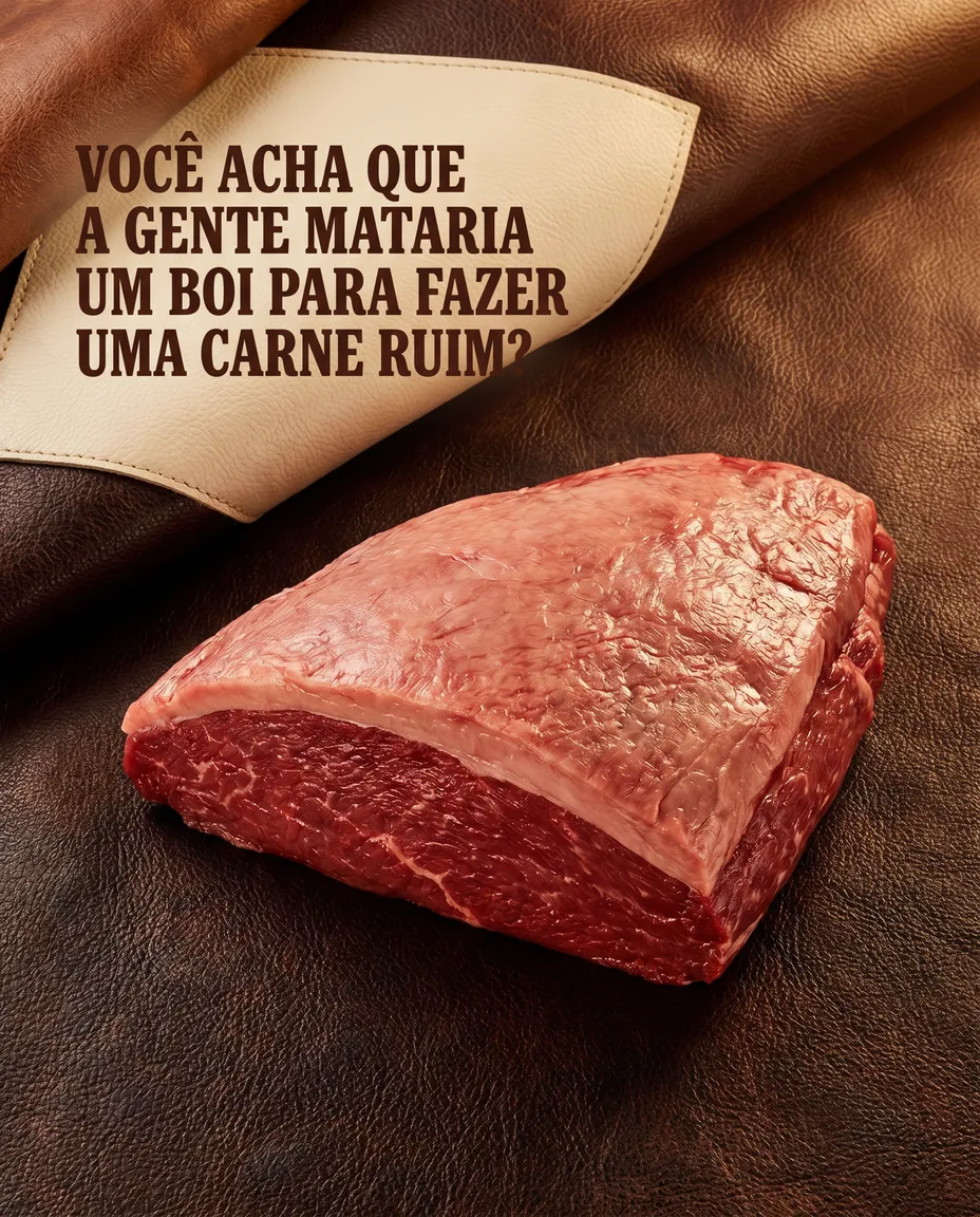 Arte profissional para açougue gerada pela FARM — exemplo 15